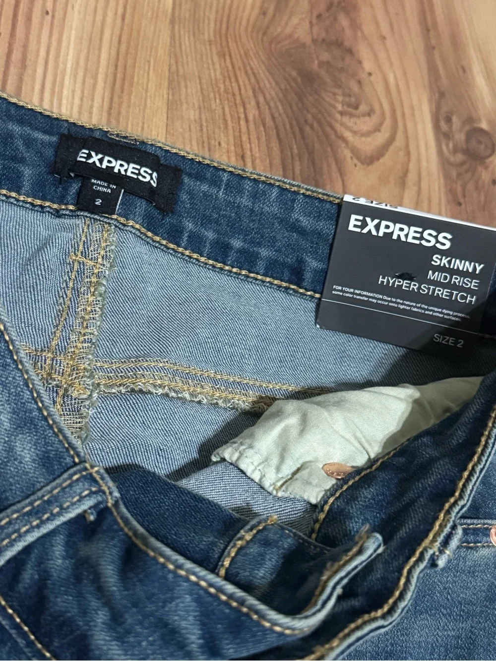 Express Women’s Dark Blue Skinny Jeans